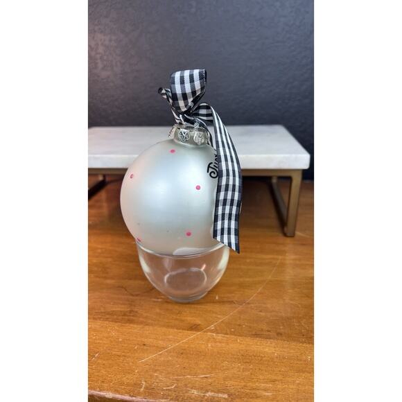 Coton Colors Just Married Hand-painted Glass Ornament. 4" 2009 - Picture 5 of 7